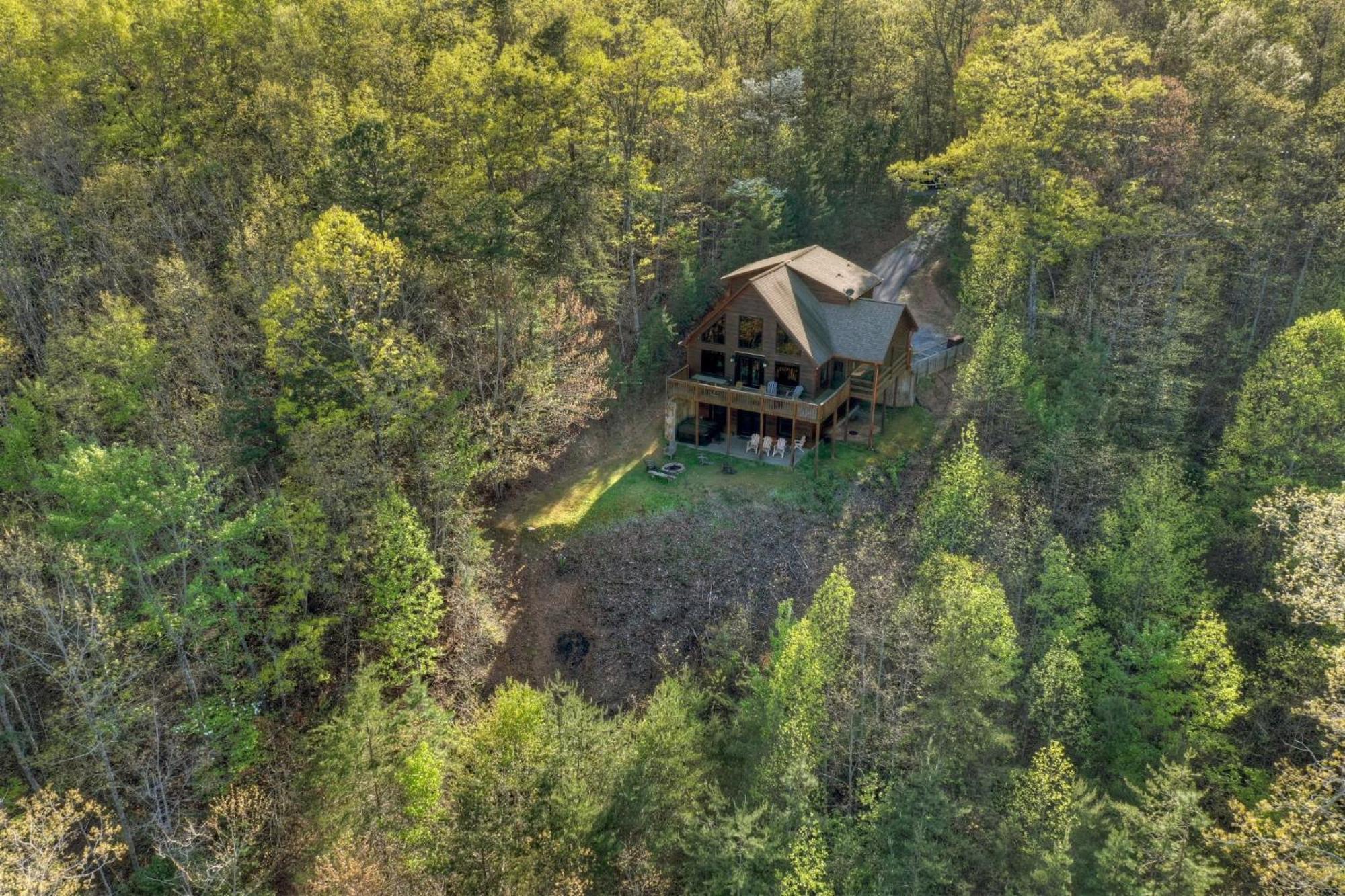 The View Sweeping Mountain Views Gas Fireplace Game Room Hot Tub بلو ريدج المظهر الخارجي الصورة