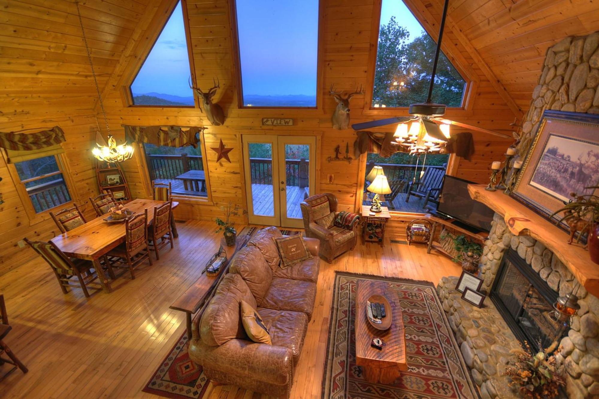 The View Sweeping Mountain Views Gas Fireplace Game Room Hot Tub بلو ريدج المظهر الخارجي الصورة