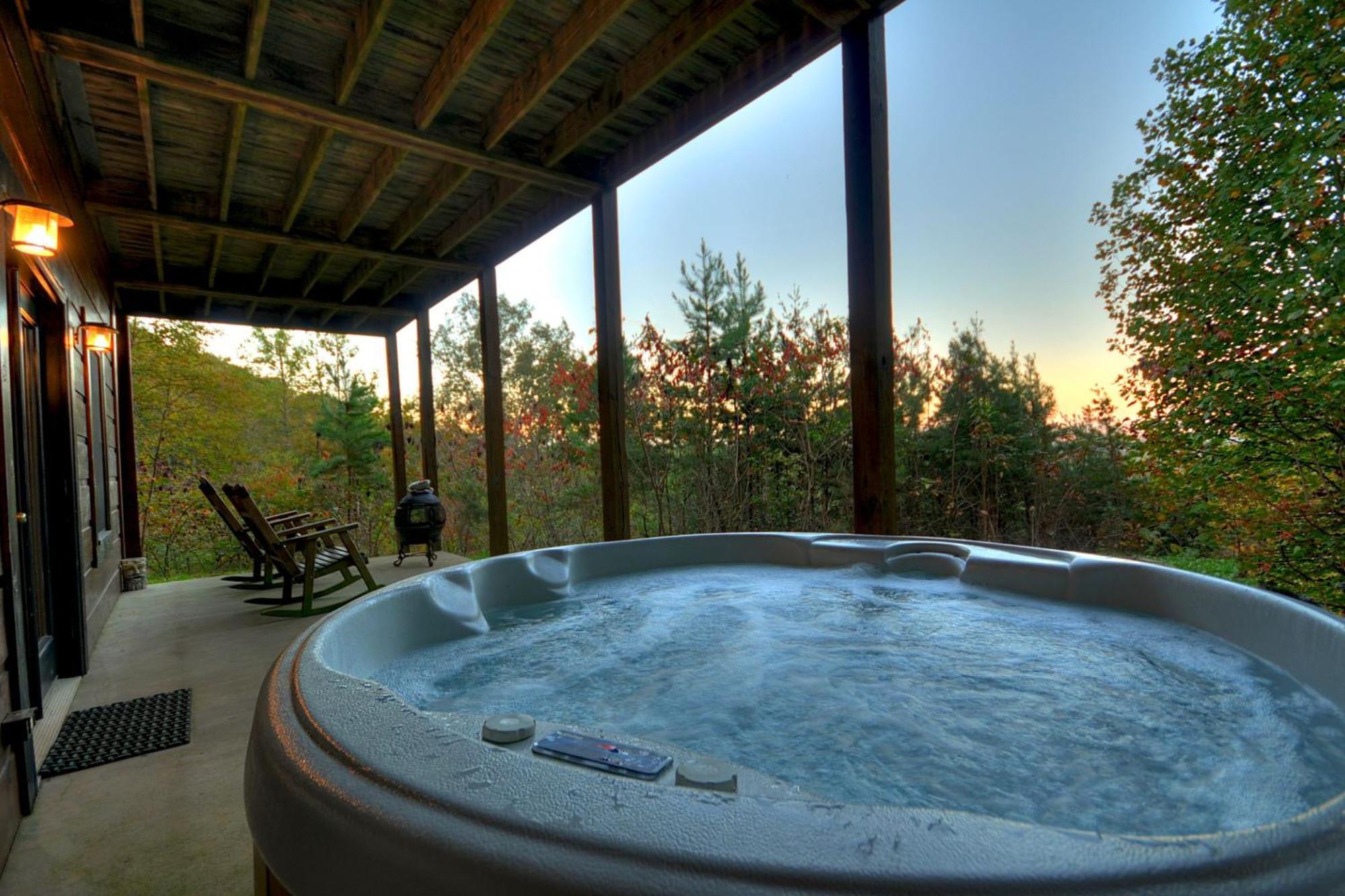 The View Sweeping Mountain Views Gas Fireplace Game Room Hot Tub بلو ريدج المظهر الخارجي الصورة