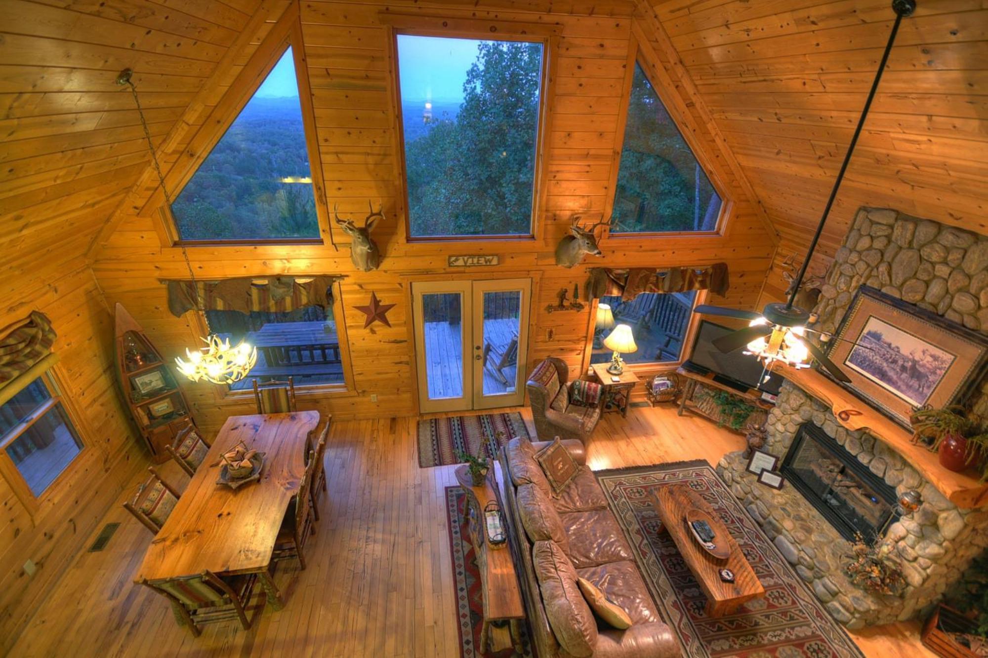 The View Sweeping Mountain Views Gas Fireplace Game Room Hot Tub بلو ريدج المظهر الخارجي الصورة